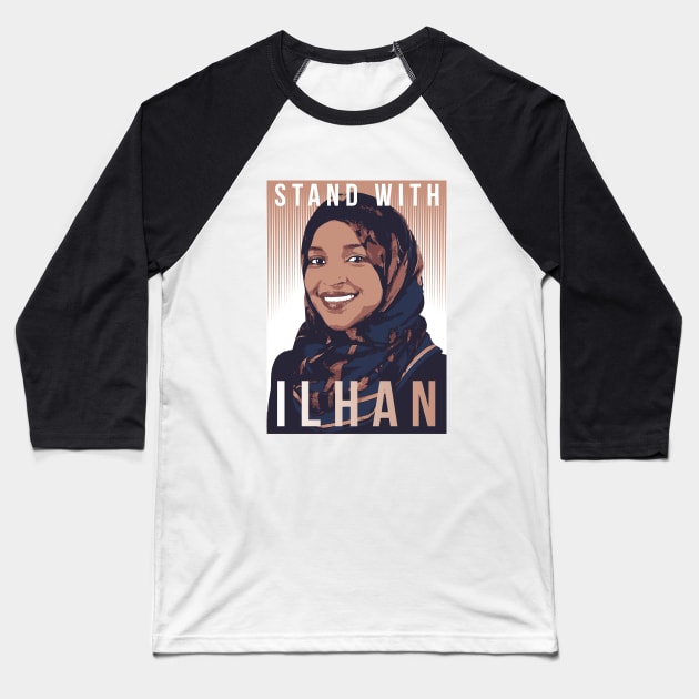 Ilhan Omar Baseball T-Shirt by dan89